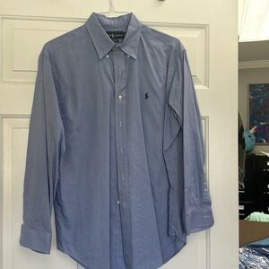 Polo Ralph Lauren Blue Button Down Classic Fit size 16 1/2      32/32